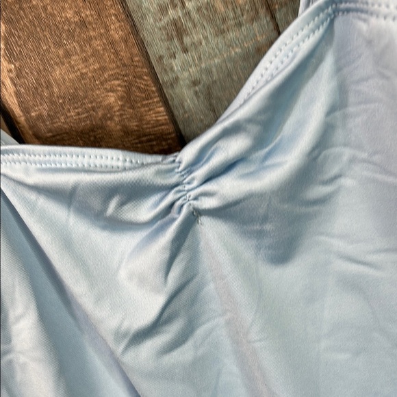 Light Blue Ruffled dance leotard Set - Picture 7 of 16